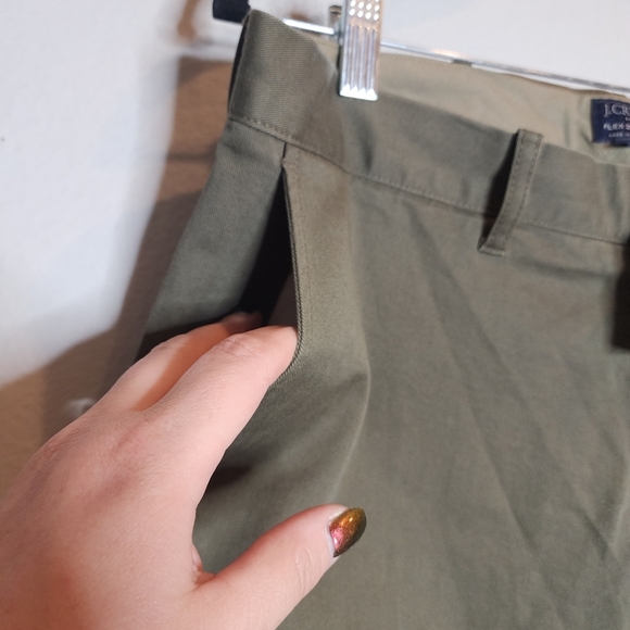 NWT J. Crew Flex Driggs Green Chino Pants Men's size 33 - Picture 9 of 13
